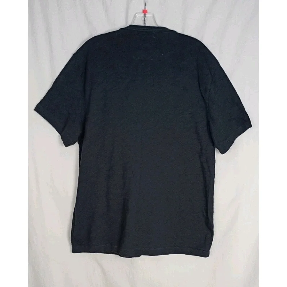 True Religion‎ Silver Logo Black Short Sleeve Men's T-Shirt XL